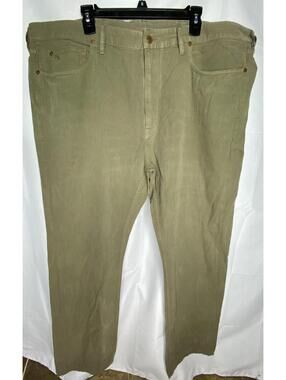 RRL Double RL Ralph Lauren Mens Bedford Cord Jeans Pants Olive Slim Fit Size 44B